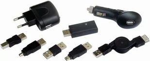Gembird ZESTAW ŁADOWARKA SAMOCHODOWO-SIECIOWA 12V+230V DO MP3 I TELEFONÓW + ZESTAW KOŃCÓWEK TELGEMLAD0008 [1642266] - Ładowarki samochodowe - miniaturka - grafika 2