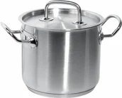 Akcesoria gastronomiczne - Hendi Garnek Wysoki z Pokrywką - Stal Nierdzewna | O240x200 mm | 9L HE837306 - miniaturka - grafika 1