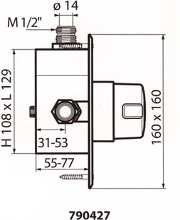 Delabie Tempomix 790427 - Baterie podtynkowe - miniaturka - grafika 2