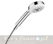 Słuchawki prysznicowe - Hansgrohe Crometta 100 Główka prysznicowa Multi EcoSmart 9 l/min DN15 Biały/Chro - miniaturka - grafika 1