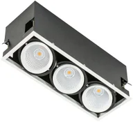 Oprawy, klosze i abażury - Italux Oprawa do wbudowania VERTICO TRIPLE GL7108-3/3X18W 3000K WH+BL - miniaturka - grafika 1