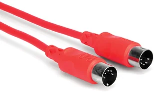 Hosa MID-310RD Kabel MIDI 5-pinowe DIN 3m, czerwony - Kable - miniaturka - grafika 2