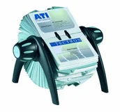 Wizytowniki - Durable Wizytownik obrotowy Visifix Flip na 400 wizytówek czarny 2417-01 - miniaturka - grafika 1