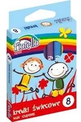 Przybory szkolne - KW Trade Kredki świecowe 8 kol. FIORELLO 2 + 1 GRATIS - KWTR364 NB-6906 - miniaturka - grafika 1