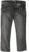 Spodnie i spodenki dla dziewczynek - Quiksilver dżinsy dziecięce SLACKER GREY BOY - miniaturka - grafika 1