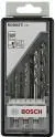 Wiertła - Bosch 7-częściowy zestaw wierteł spiralnych do drewna Robust Line, chwyt sześcio - miniaturka - grafika 1