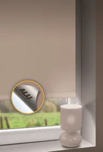 Roleta Mini Zaciemniająca ALU 68x215 cm Beżowa - Rolety - miniaturka - grafika 2