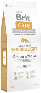 Brit Care Grain-Free Senior&Light Salmon&Potato 1 kg - Sucha karma dla psów - miniaturka - grafika 2
