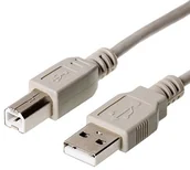 Kable USB - VSE 271747 przewód USB 2.0, a-B, wtyczka, długość 1.8 m, szary - miniaturka - grafika 1