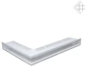 Kratki wentylacyjne - Kratki.pl Kratka kominkowa luft narożna biała 547x766x90 - miniaturka - grafika 1