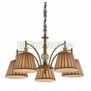 Candellux Klasyczny Żyrandol abażurowy LAMPA wisząca AUSTIN 35-13859 beżowy Patyna - Lampy sufitowe - miniaturka - grafika 2