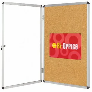 BI-OFFICE Gablota korkowa , 9xA4, 67x93cm, brązowa GVT630101150 - Gabloty - miniaturka - grafika 2