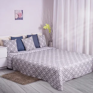Domarex Narzuta na łóżko dwustronna 150x200cm szara - Narzuty - miniaturka - grafika 5