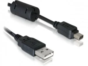 Delock Kabel USB MINI 2.0 12 PIN OLYMPUS 1.8 m Z09667 - Kable USB - miniaturka - grafika 2