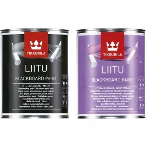 Tikkurila Liitu Farba Tablicowa Czarna Black 1L - Farby zewnętrzne - miniaturka - grafika 2