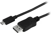 Kable USB - StarTech Startech 1 m USB-C to DisplayPort Adapter kabel do MacBook/Chromebook Pixel  czarna - miniaturka - grafika 1