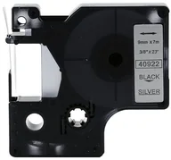 Dodatki do drukarek i skanerów - DYMO RHINO Aimotech Taśma zamiennik do 9mm/7m srebrna czarny nadruk D1 40922 A40922 - miniaturka - grafika 1