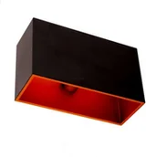 Lampy ścienne - Zuma Line Kinkiet LAMPA ścienna CONCEPT QUADRATE 1489-B/G OPRAWA metalowa czarny złoty - miniaturka - grafika 1