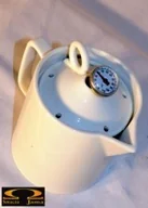 Dzbanki i imbryki - Dzbanek ceramiczny do herbaty z termomertem 76D8-46802 - miniaturka - grafika 1