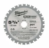 Materiały ścierne - MILWAUKEE tarcza tnąca 135 x 20 DO METALU 4840 4070 - miniaturka - grafika 1