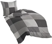 Pościel - Bierbaum 6520_09 Dessin 13 pościel z makosatyny, poszewka na kołdrę: 135x200 cm, poszewka na poduszkę: 80x80 cm, kolor srebrny 6520_13 - miniaturka - grafika 1