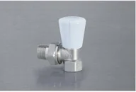 Zawory i kraniki - Valvex Zawór grzejnikowy kątowy Activ Plus niklowany 1/2 - miniaturka - grafika 1