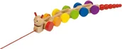 Pchacze - Goki Gąsienica Nila Zabawka Do Ciagnięcia 54960 - miniaturka - grafika 1