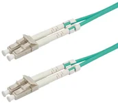 Kable miedziane - Rotronic ROLINE Fibre Optic Jumper Cable, 50/125m, LC/LC, OM3, turquoise 3 m kabel optyczny 21.15.8703-5 - miniaturka - grafika 1