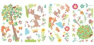Naklejki na ścianę - RoomMates Zaczarowany las - naklejki wielokrotnego użytku - miniaturka - grafika 1