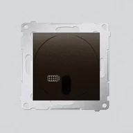 Wyłączniki światła i elektryczne - Kontakt SIMON Ściemniacz naciskowy i zdalnie sterowany brąz mat 20-500W DS13T. - miniaturka - grafika 1