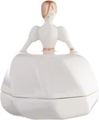 Figurki dekoracyjne - A di Alessi Figurka porcelanowa La petite mariée biała (AAA02) - miniaturka - grafika 1