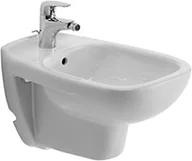 Bidety - Duravit D-CODE Bidet wiszący 355x545 1-otworowy z przelewem biały 22571500002 - miniaturka - grafika 1