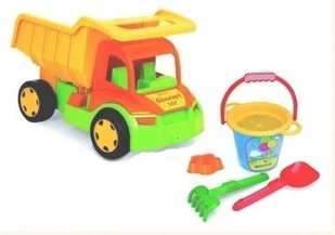 Wader Gigant Truck wywrotka z kompletem do piasku - Samochody i pojazdy dla dzieci - miniaturka - grafika 2