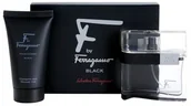 Zestawy kosmetyków męskich - Salvatore Ferragamo F by Ferragamo Black woda toaletowa 50 ml + żel pod prysznic 75 ml - miniaturka - grafika 1