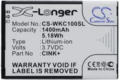 Baterie do telefonów - Cameron Sino Wiko Cink+ 1400mAh 5.18Wh Li-Ion 3.7V () CS-WKC100SL - miniaturka - grafika 1