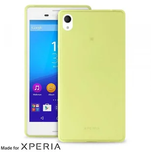 PURO Ultra Slim Sony M4 Aqua limonkowy+folia - Szkła hartowane na telefon - miniaturka - grafika 3