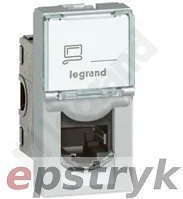 Legrand 079473 MOSAIC 1 moduł RJ45 KAT6A STP ALU - Gniazdka elektryczne - miniaturka - grafika 2
