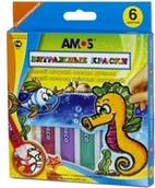 Przybory szkolne - Amos Farby witrażowe PODWODNY ŚWIAT 6 kolorów GD10P6 - miniaturka - grafika 1