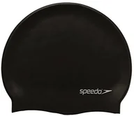 Pływanie - Speedo Flat Silicone Czepek Męski, Czarny, Jeden Rozmiar (5039247289157) - miniaturka - grafika 1