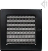 Akcesoria kominkowe - Kratki.pl Kratka 17/17 czarna z żaluzją - miniaturka - grafika 1