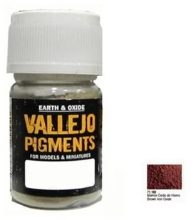 VALLEJO Pigment Brown Iron Oxide - Modele do sklejania - miniaturka - grafika 2