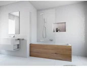 Parawany nawannowe - Radaway Essenza New PND Parawan nawannowy dwuczęściowy, składany 120/152 cm Moco - miniaturka - grafika 1