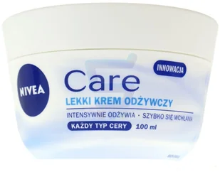Nivea Care Lekki Krem Odżywczy 100ml - Kremy do twarzy - miniaturka - grafika 2