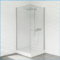 Kabiny prysznicowe - Sea Horse Duso 90x90 profil chrom szkło transparentne DS502T - miniaturka - grafika 1