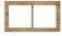 Klawisze i ramki - Karlik Ramka podwójna drewniana dąb DRD-2F - miniaturka - grafika 1