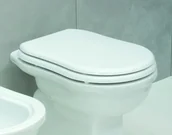 Deski sedesowe - Flaminia Efi Deska Sedesowa Wolnoopadająca z Chromowanymi Zawiasami biała 23/CR - miniaturka - grafika 1