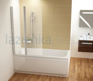 Ravak Chrome Parawan CVS2-100 L polerowane aluminium+transparent, lewy 7QLA0C00Z - Parawany nawannowe - miniaturka - grafika 2