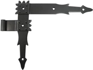 Zawias okiennicowy ozdobny czarny - Zawiasy, okucia i inne akcesoria - miniaturka - grafika 2