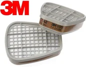 Akcesoria BHP - 3M 6055 Pochłaniacz gazów i par organicznych do masek serii 6200 i 6300 2sztuki - miniaturka - grafika 1