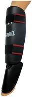 Ochraniacze do sportów walki - Allright Ochraniacze z osłoną stopy PU czarny - Czarny 45524 - miniaturka - grafika 1